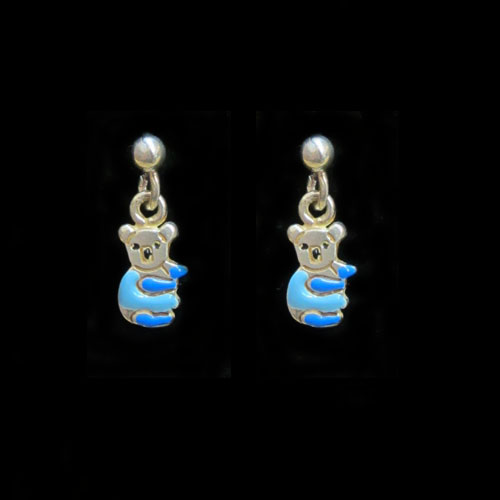 pendientes  infantiles plata y esmaltes Asturias